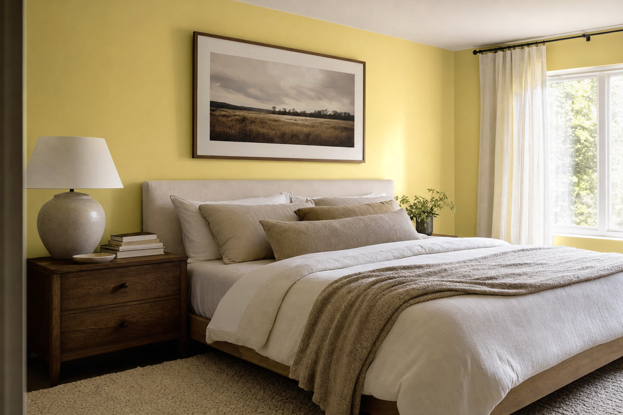 Meadow View by Benjamin Moore on interiors
