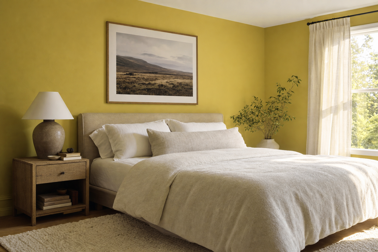 Savannah Moss by Benjamin Moore on interiors