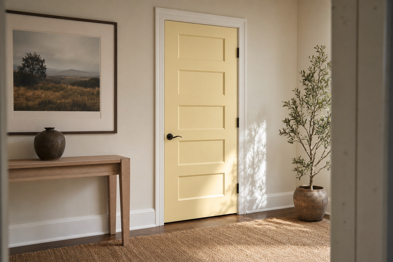 Ginseng by Benjamin Moore on interior-doors