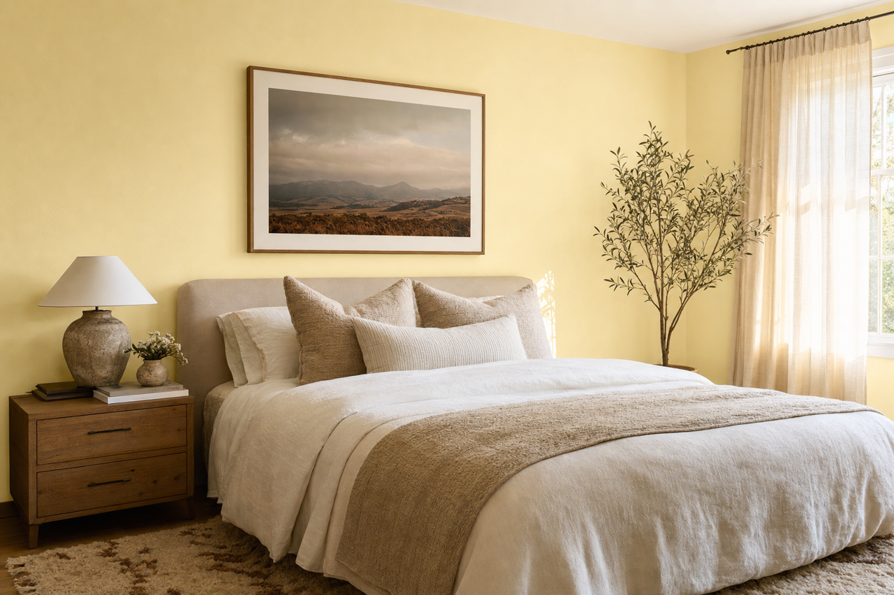 Ginseng by Benjamin Moore on interiors