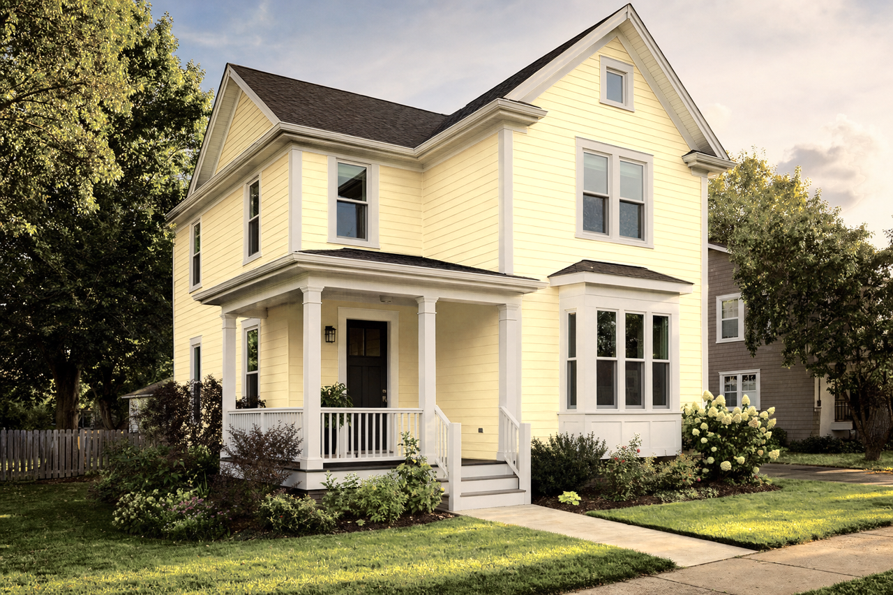 Cypress Grove by Benjamin Moore on exterior