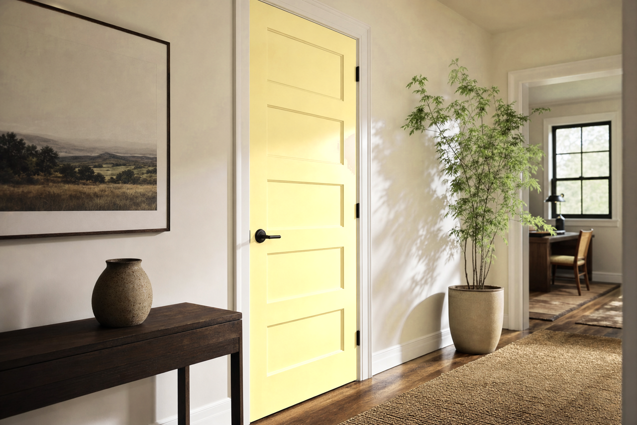 Cypress Grove by Benjamin Moore on interior-doors