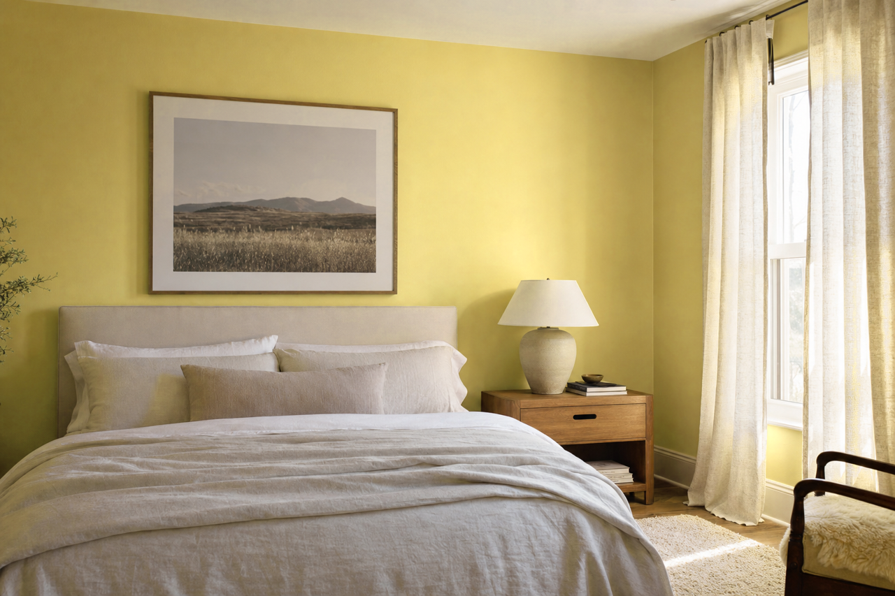 Golden by Benjamin Moore on interiors