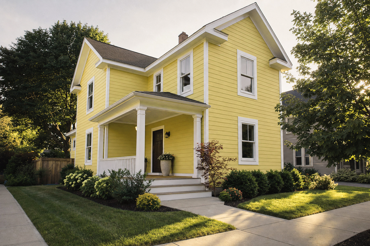 Sweet by Benjamin Moore on exterior