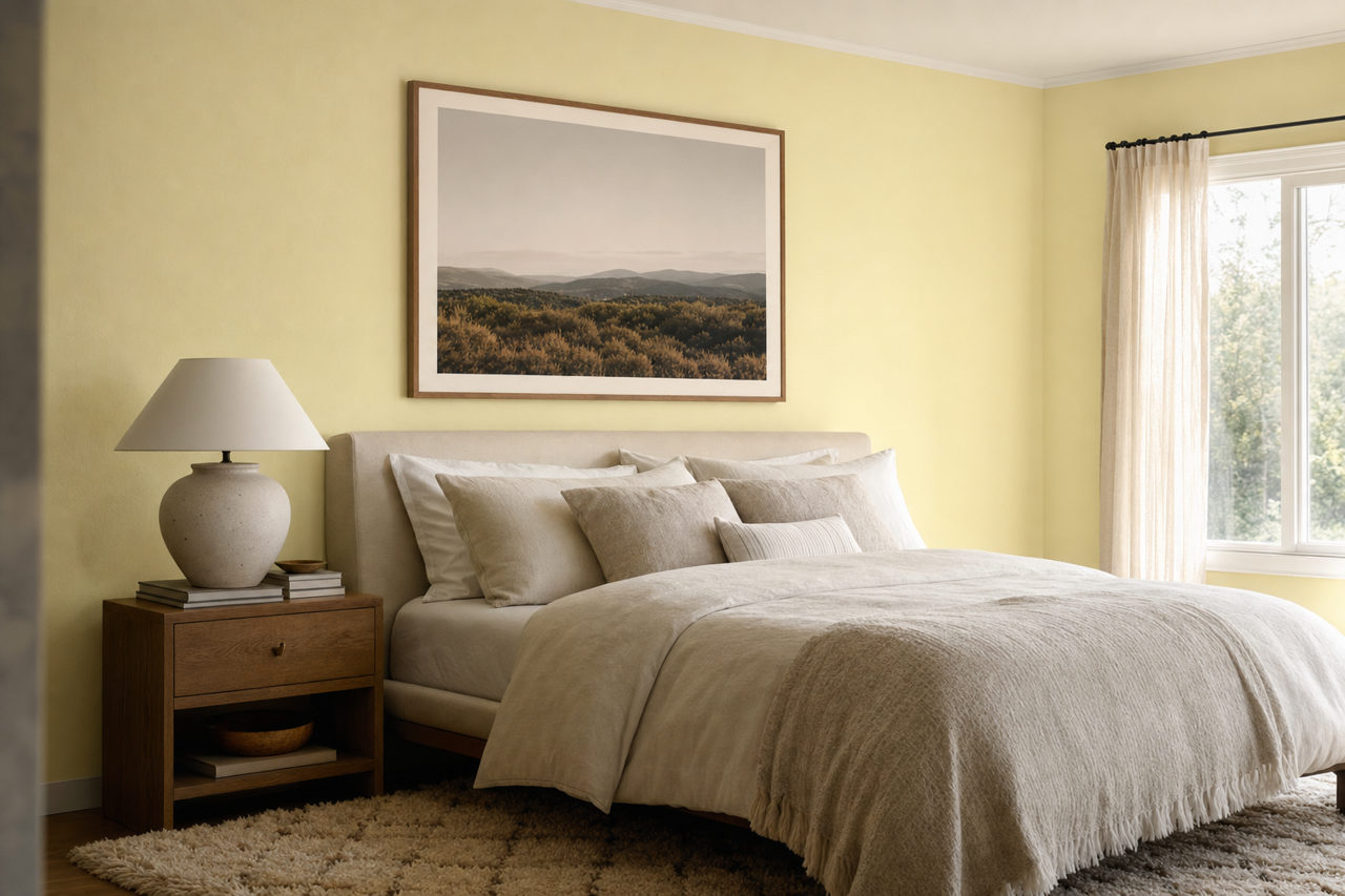 Lime by Benjamin Moore on interiors