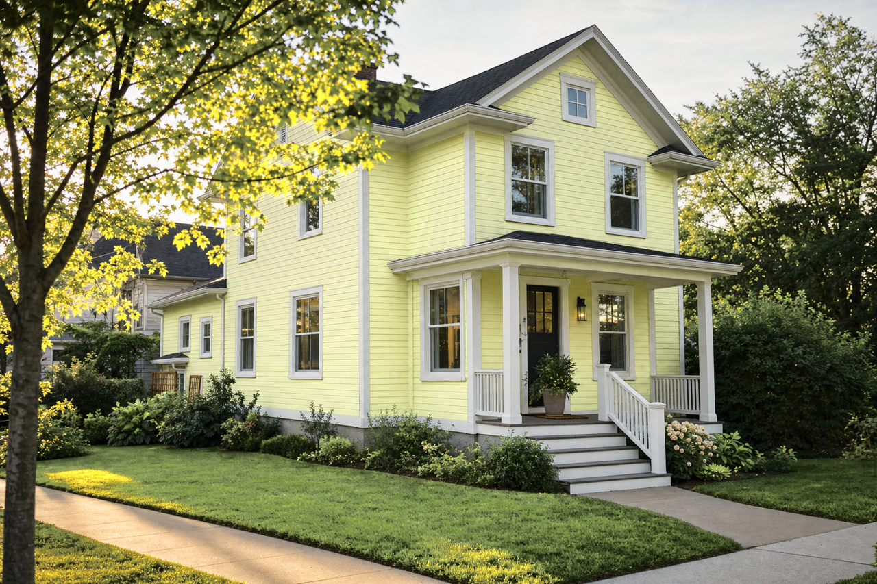 Apples by Benjamin Moore on exterior