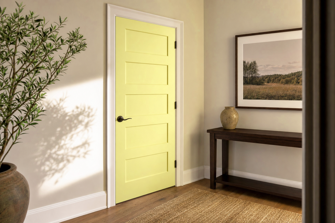 Apples by Benjamin Moore on interior-doors