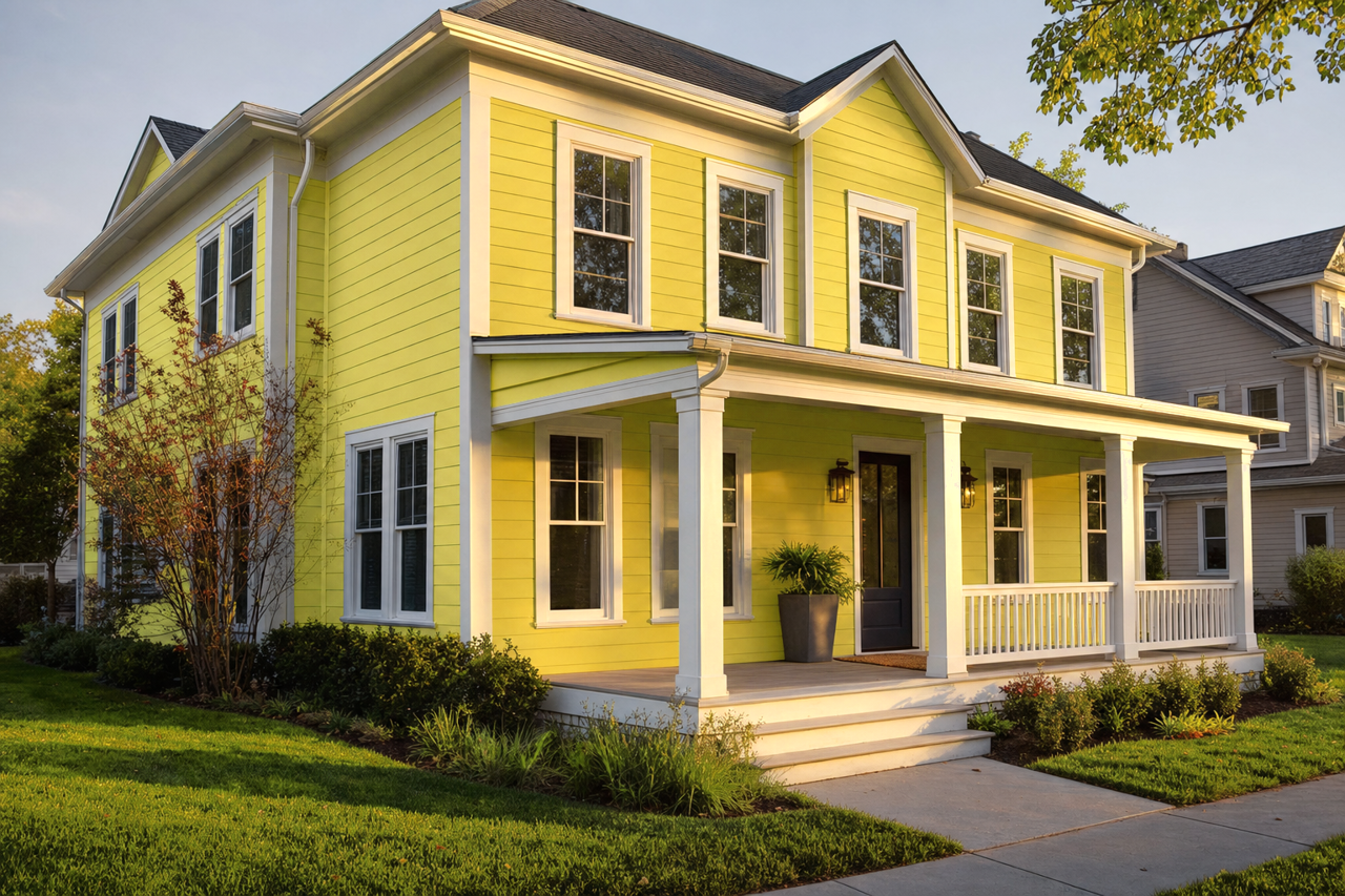 Flower Power by Benjamin Moore on exterior