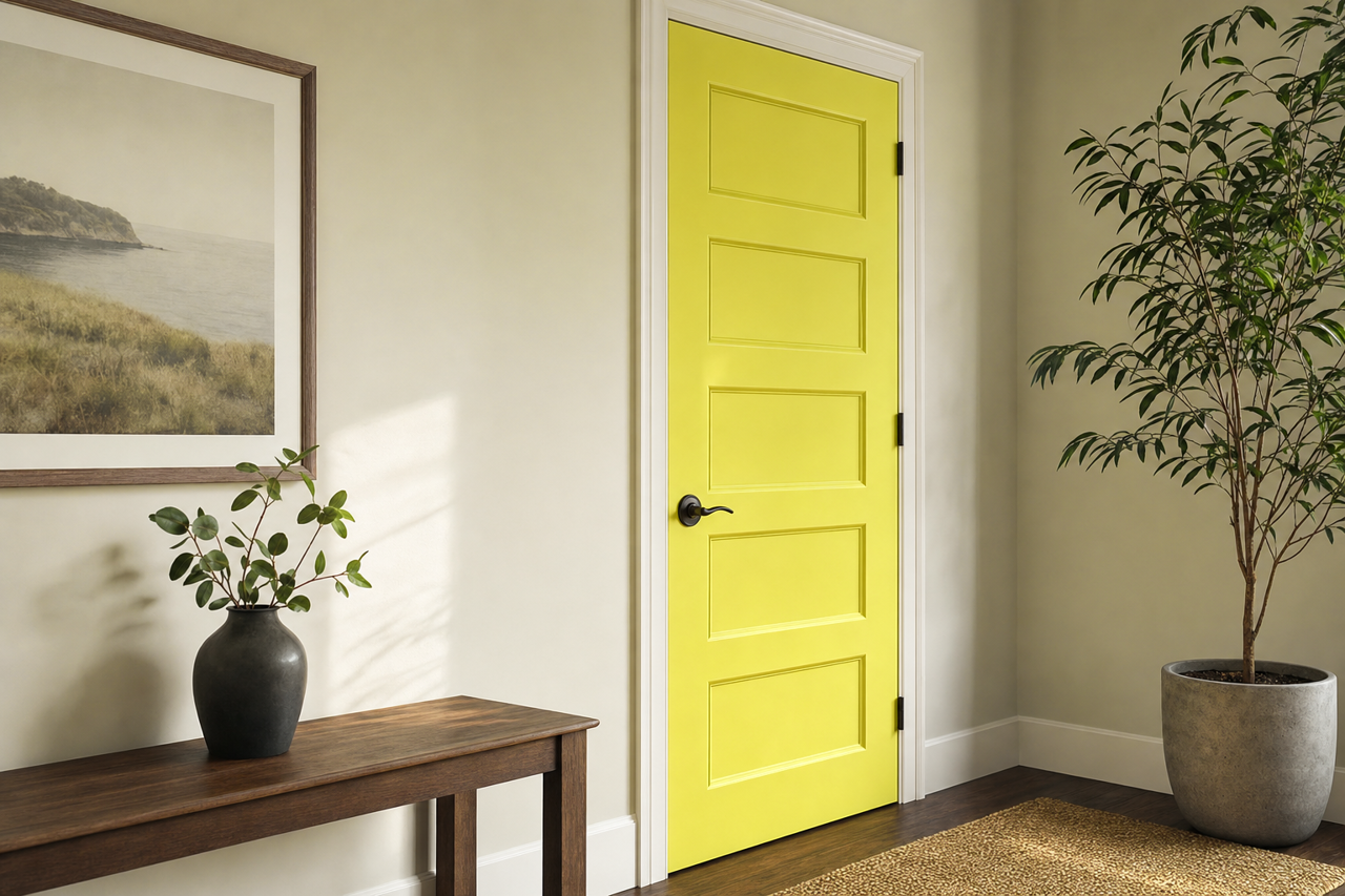 Flower Power by Benjamin Moore on interior-doors
