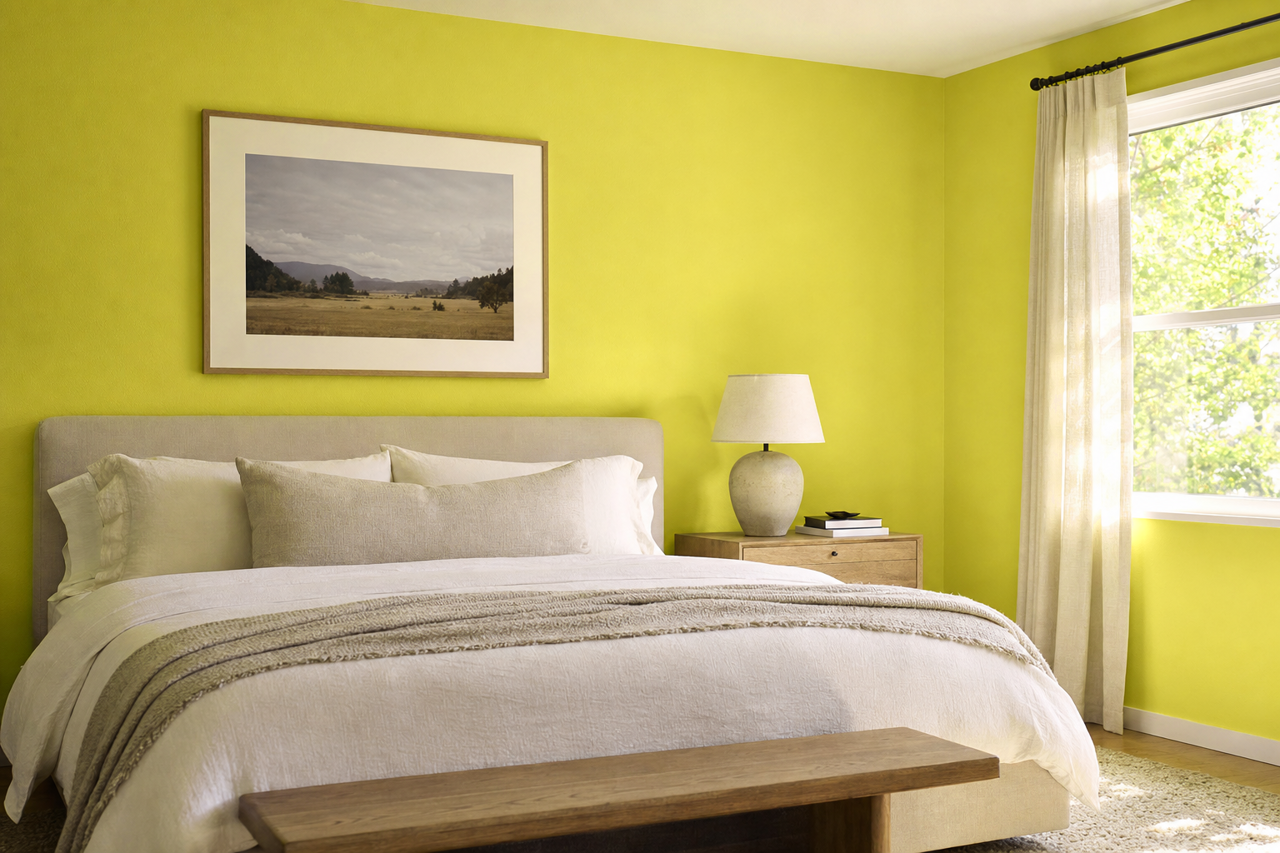 Flower Power by Benjamin Moore on interiors