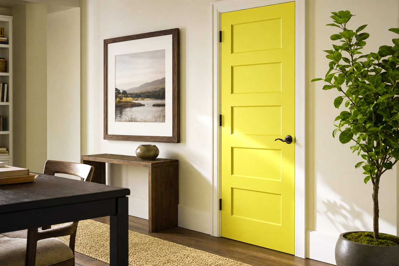 Exotic by Benjamin Moore on interior-doors