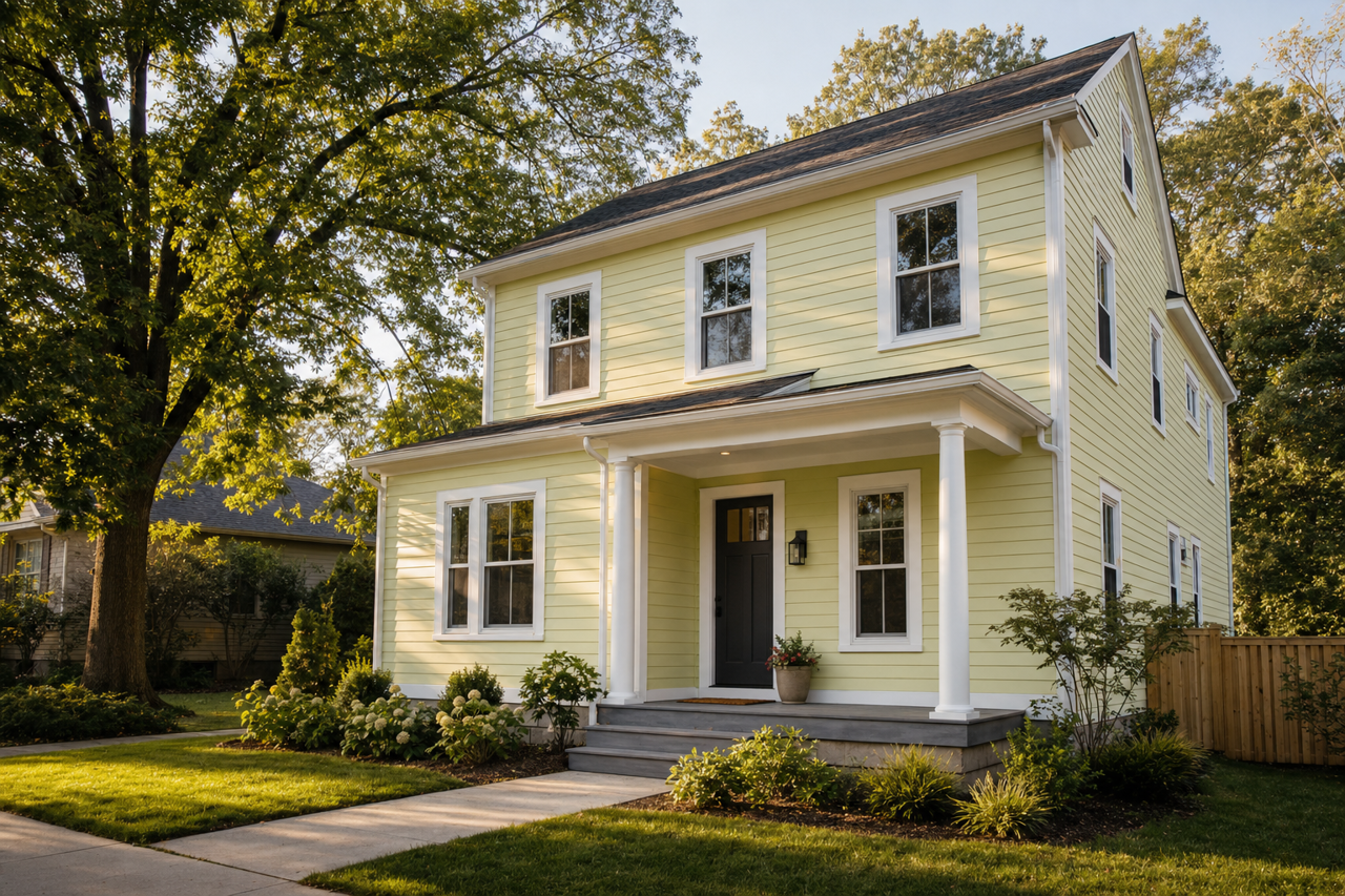 Polar by Benjamin Moore on exterior
