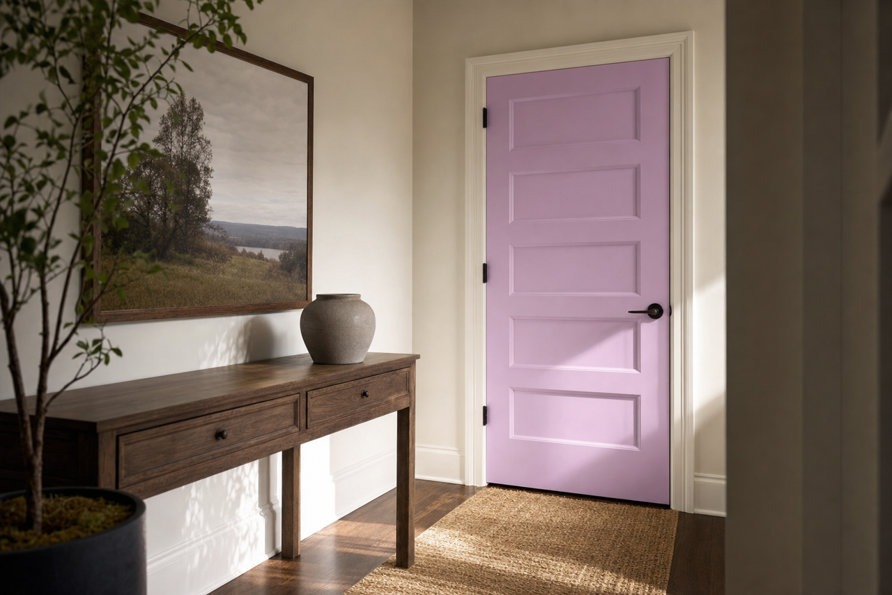 Plink by Valspar on interior-doors