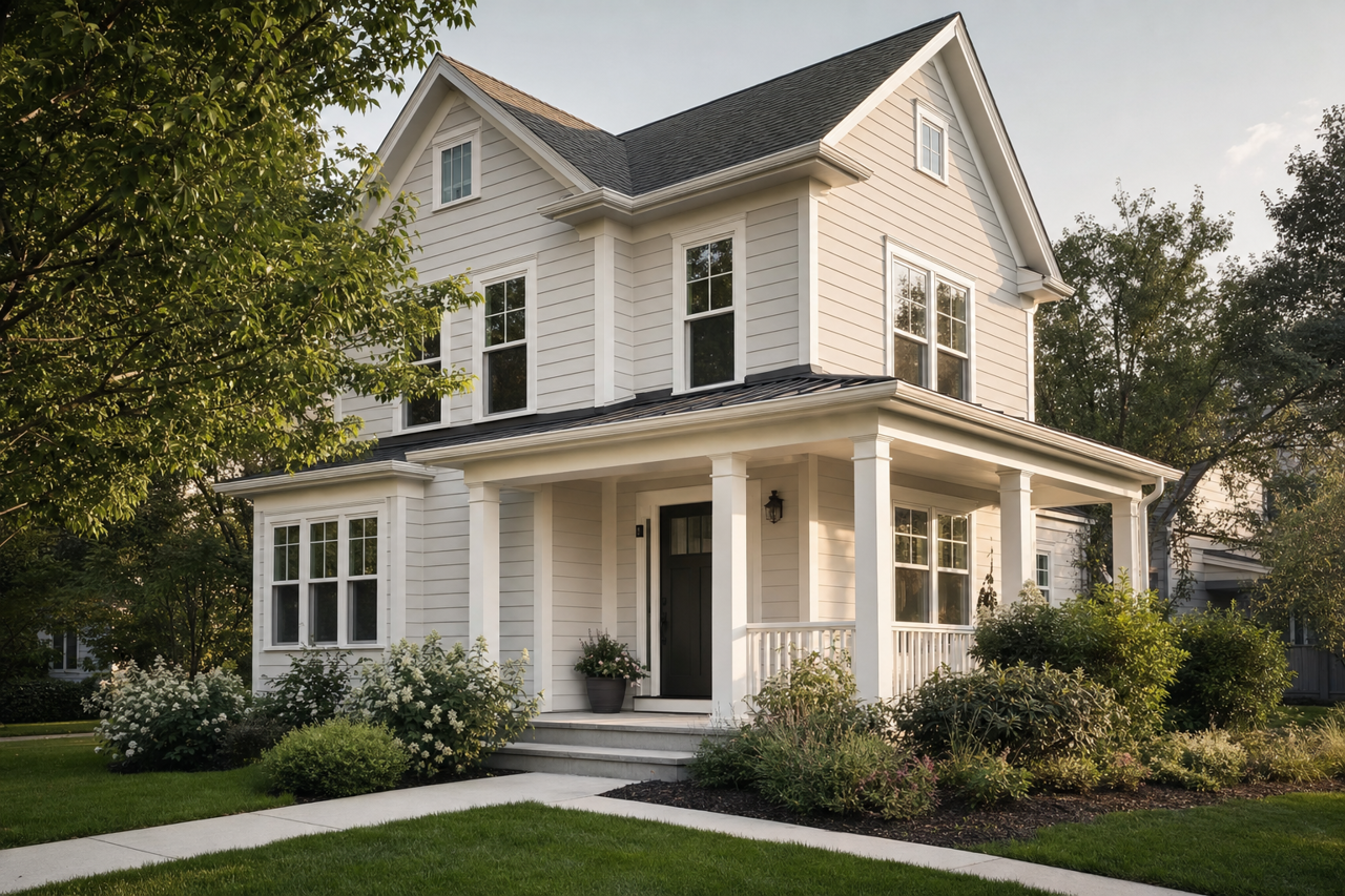 White Pepper by Valspar on exterior