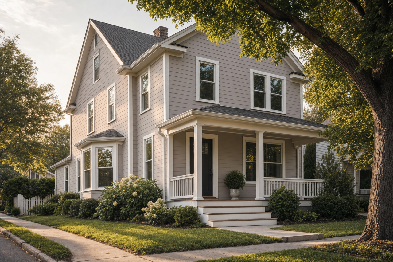 Winter Calm by Valspar on exterior