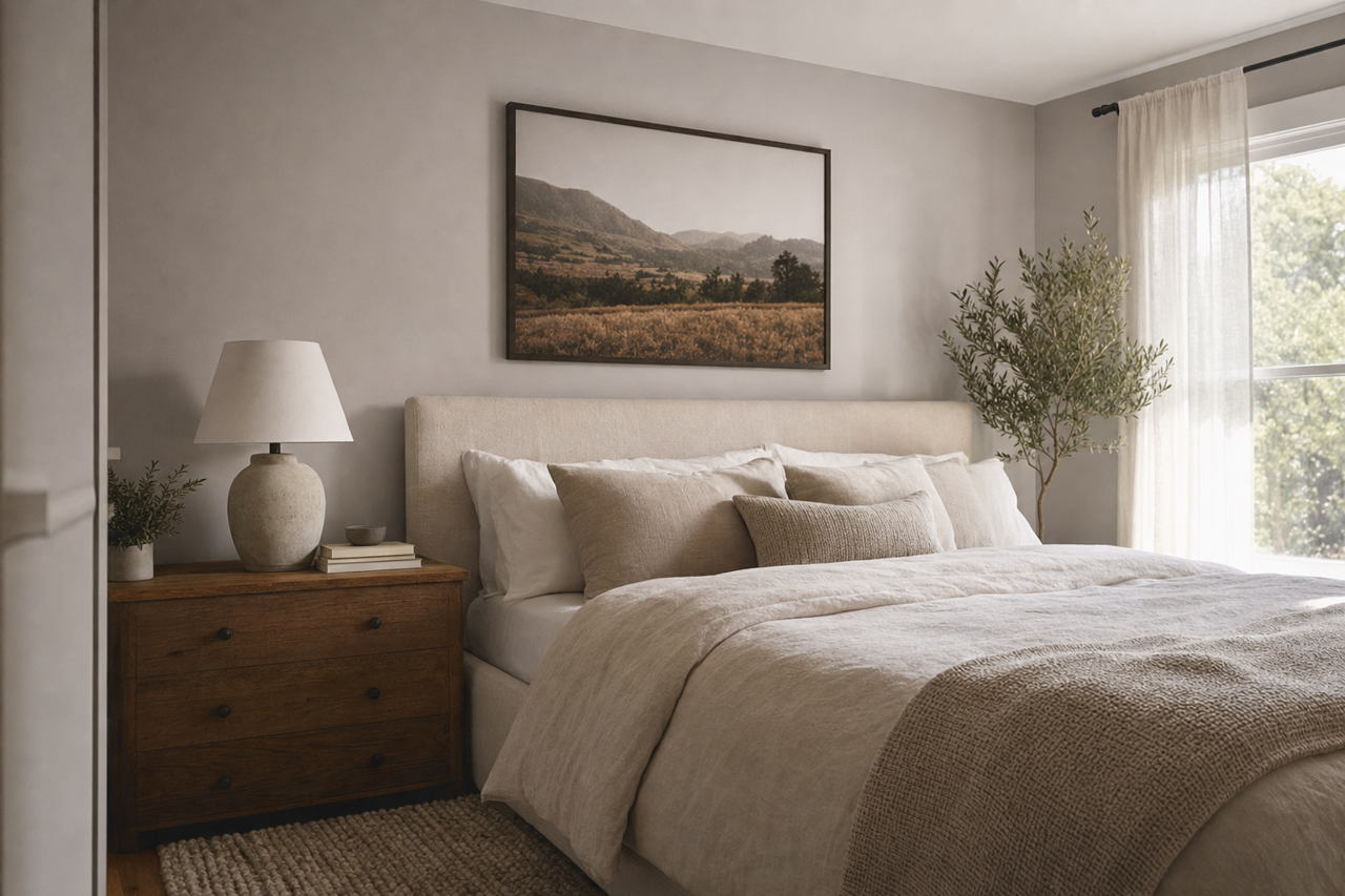 Winter Calm by Valspar on interiors