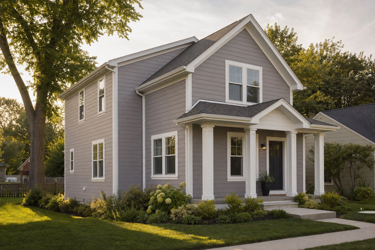 Cadet Gray by Valspar on exterior
