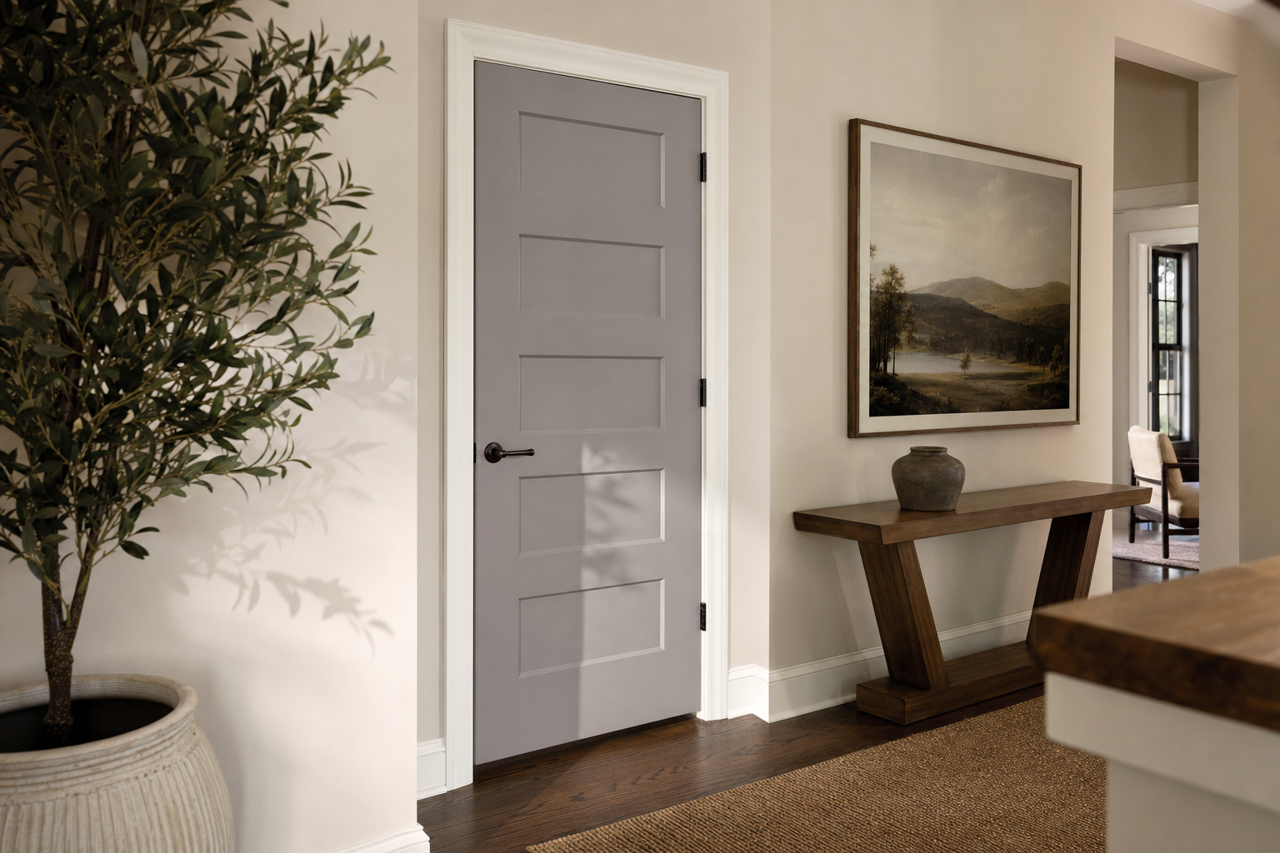 Cadet Gray by Valspar on interior-doors