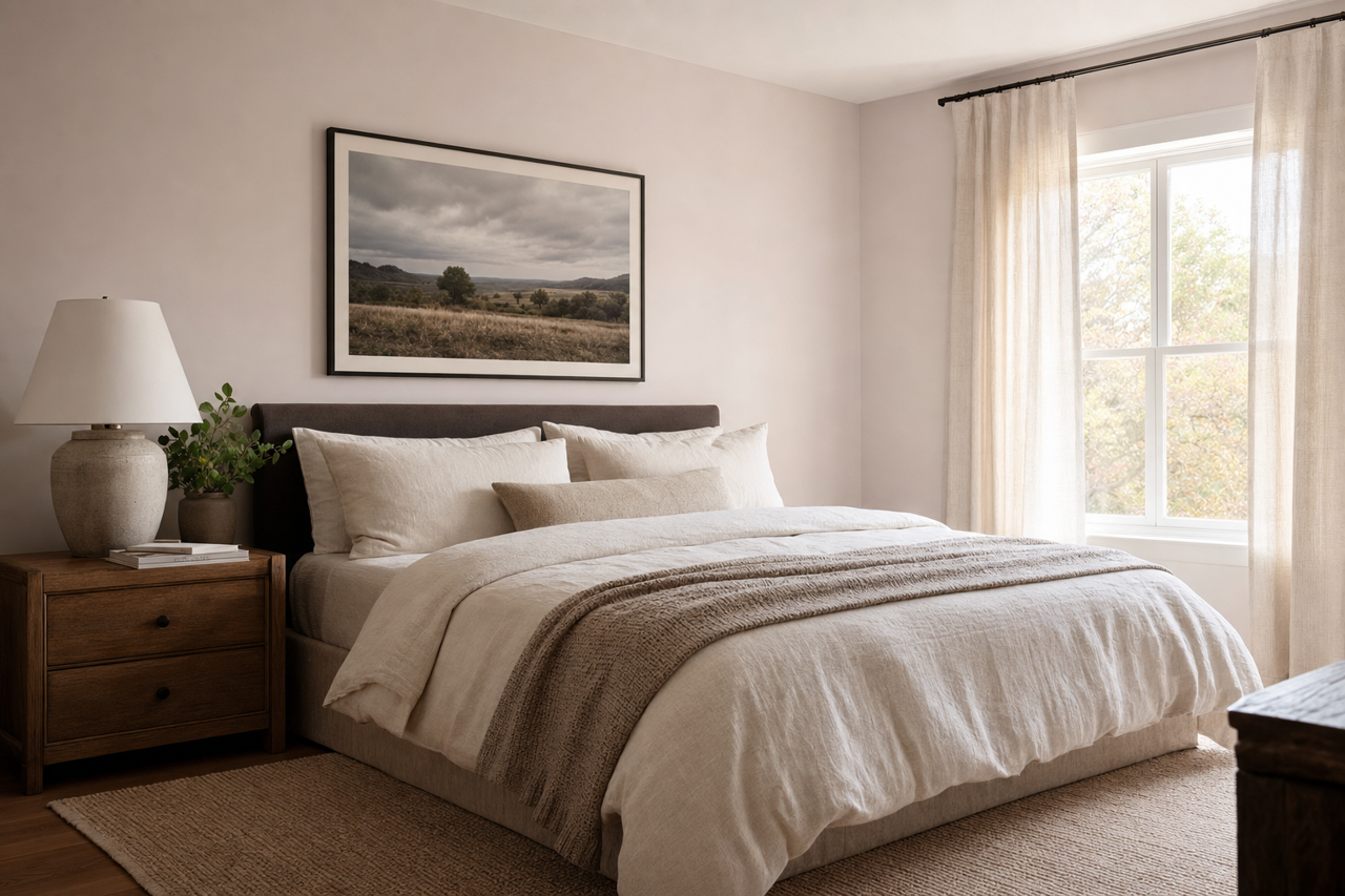 Timid Violet by Valspar on interiors