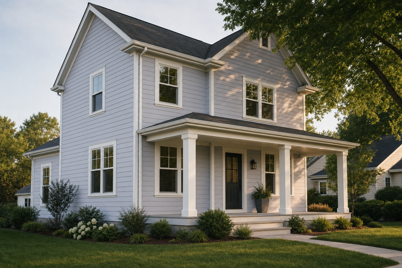 Fragrant Lilac by Valspar on exterior