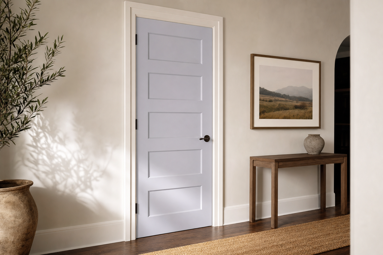 Fragrant Lilac by Valspar on interior-doors