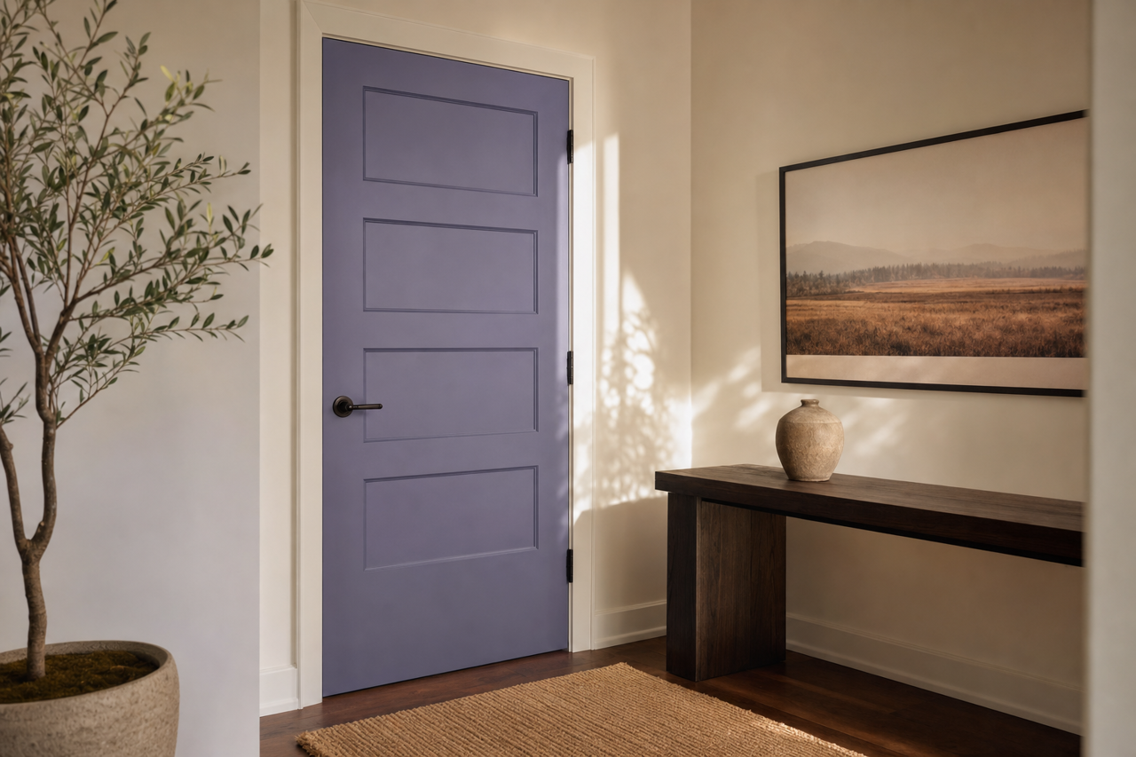 Velvet Evening by Valspar on interior-doors