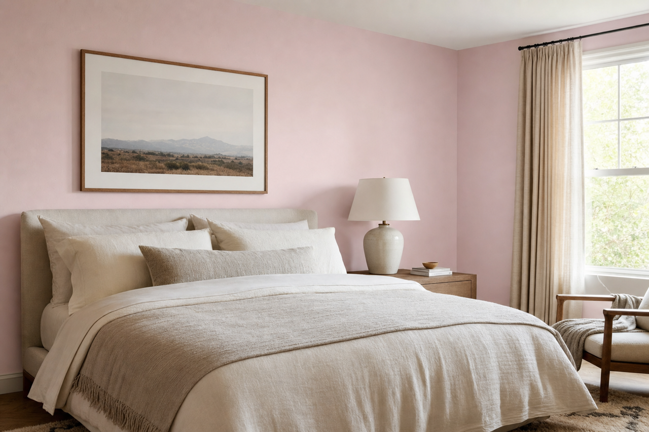 Lavender Moon by Valspar on interiors