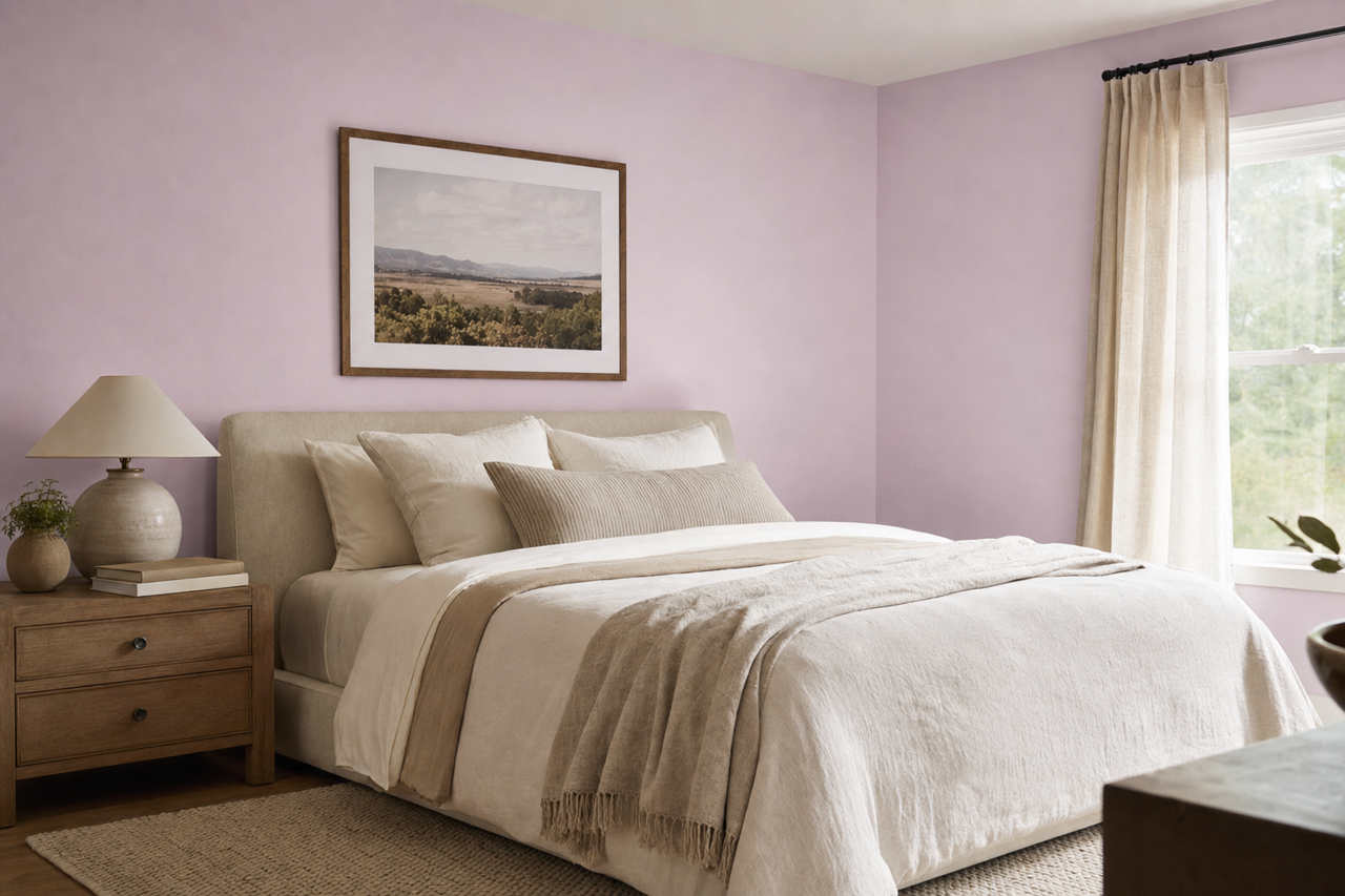 Simply Lavender by Valspar on interiors