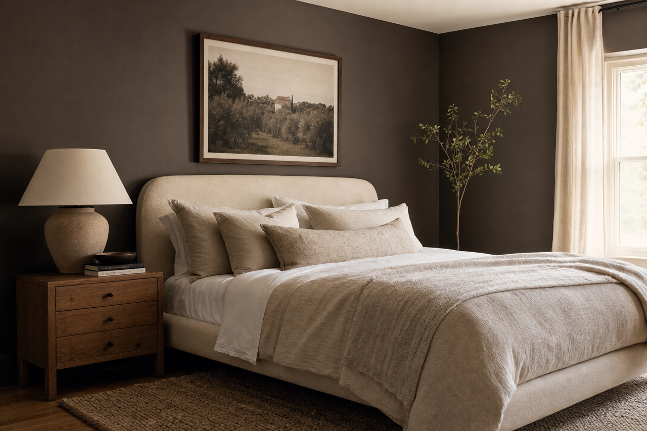 Black Raisin by Valspar on interiors