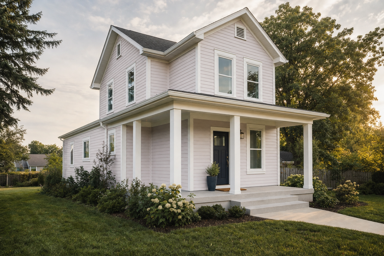 Gentle Violet by Valspar on exterior