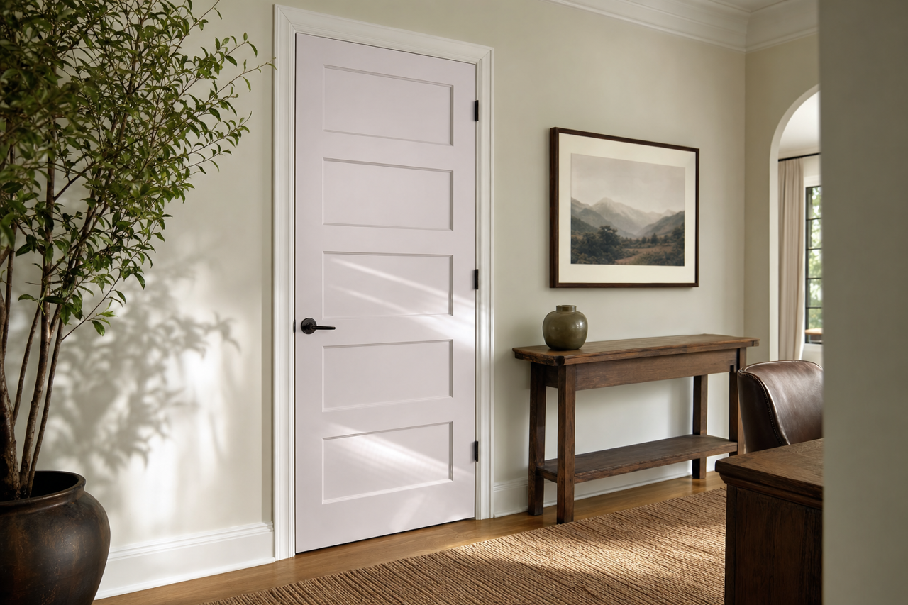 Gentle Violet by Valspar on interior-doors