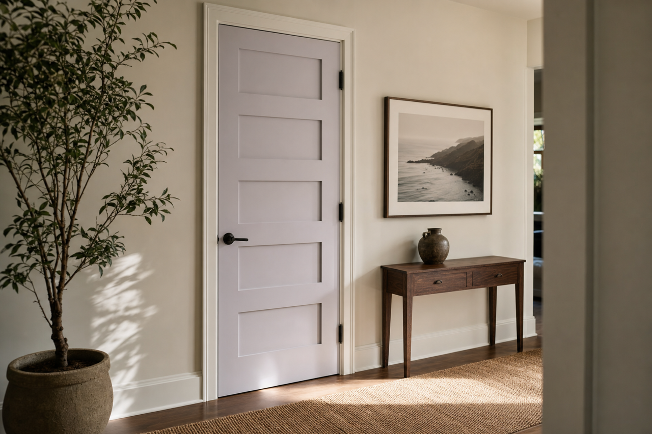 Stardust Evening by Valspar on interior-doors