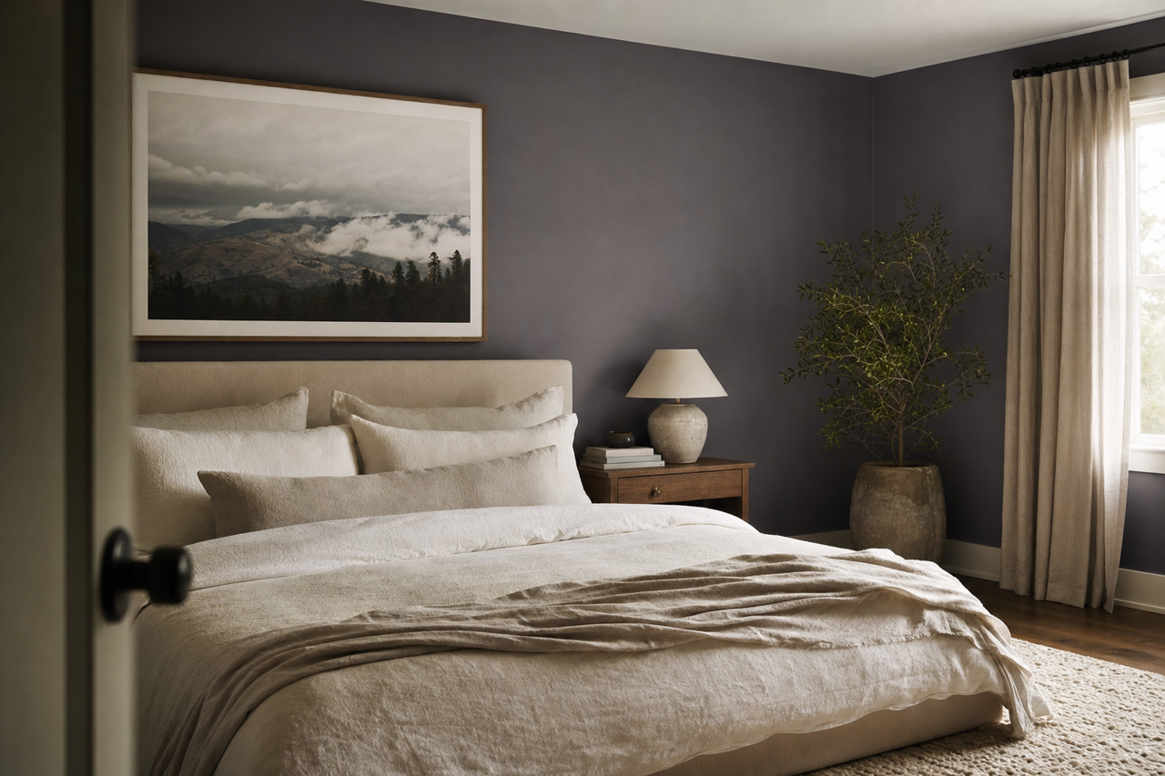 Boysenberry Jam by Valspar on interiors