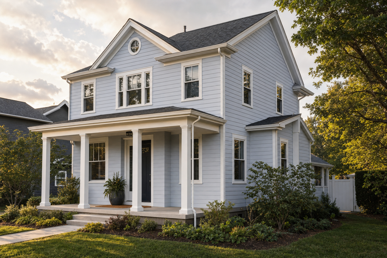 Morning Chill by Valspar on exterior