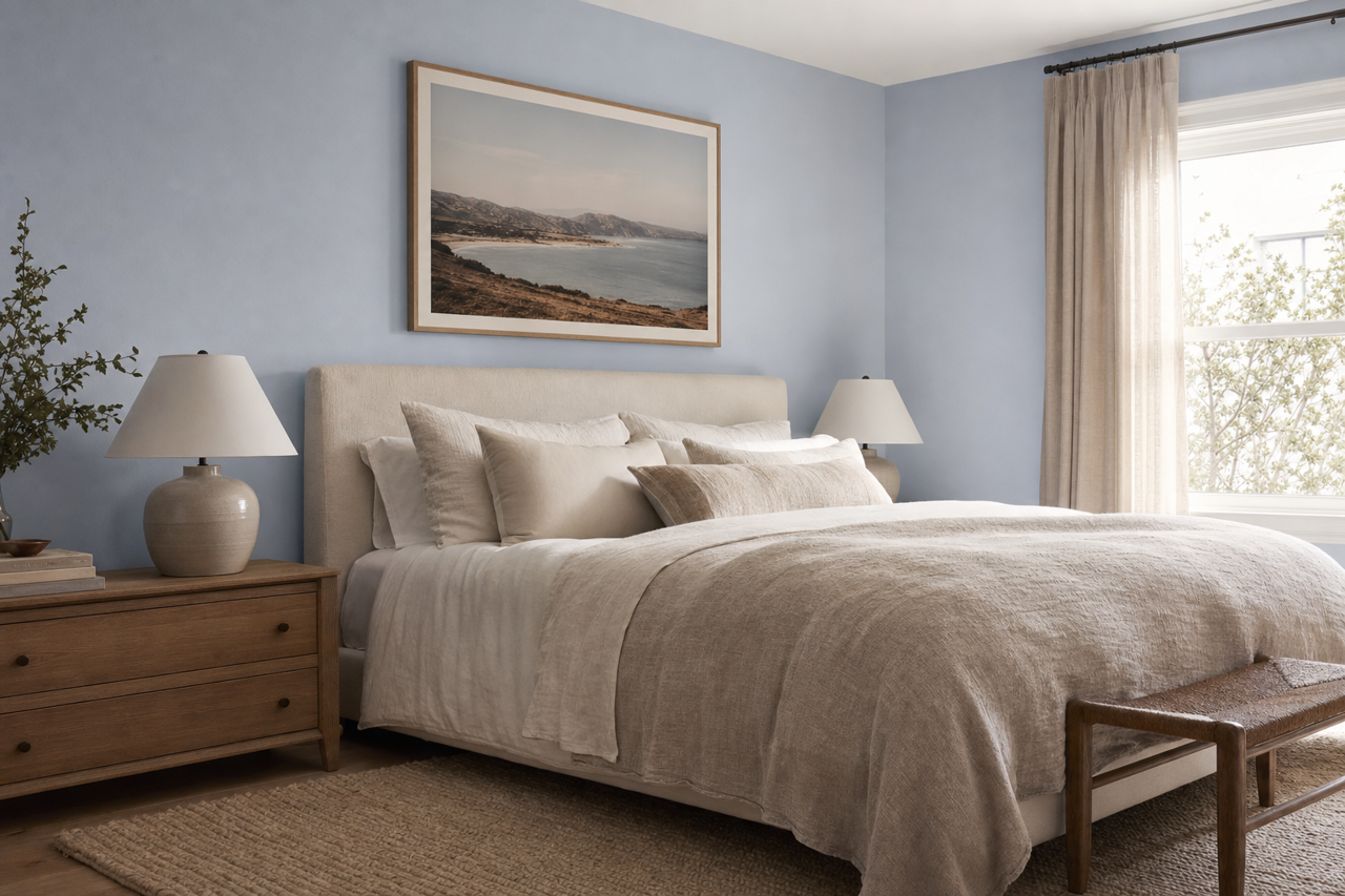 Lilac Macchiato by Valspar on interiors