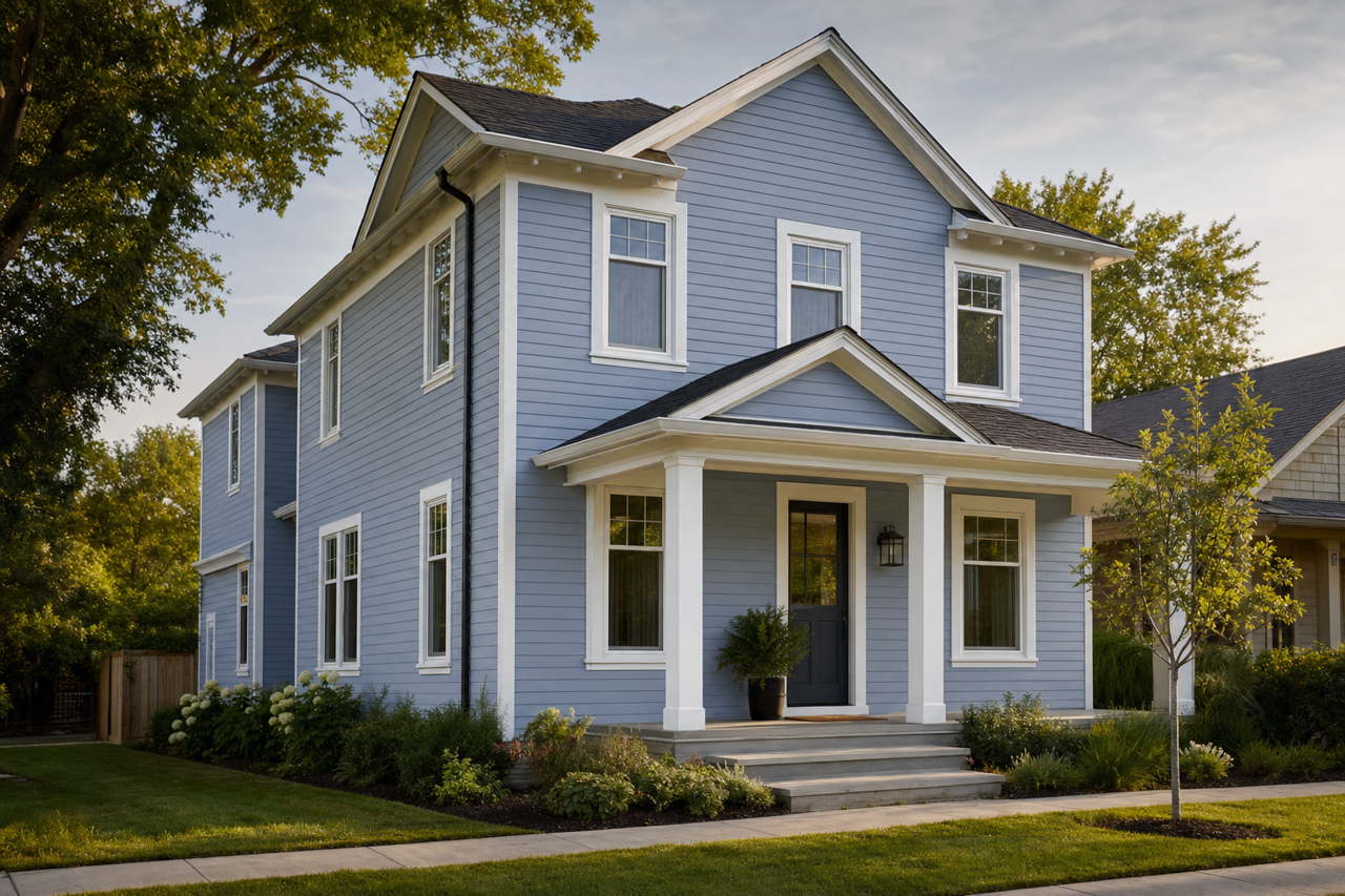 Twilight Fever by Valspar on exterior
