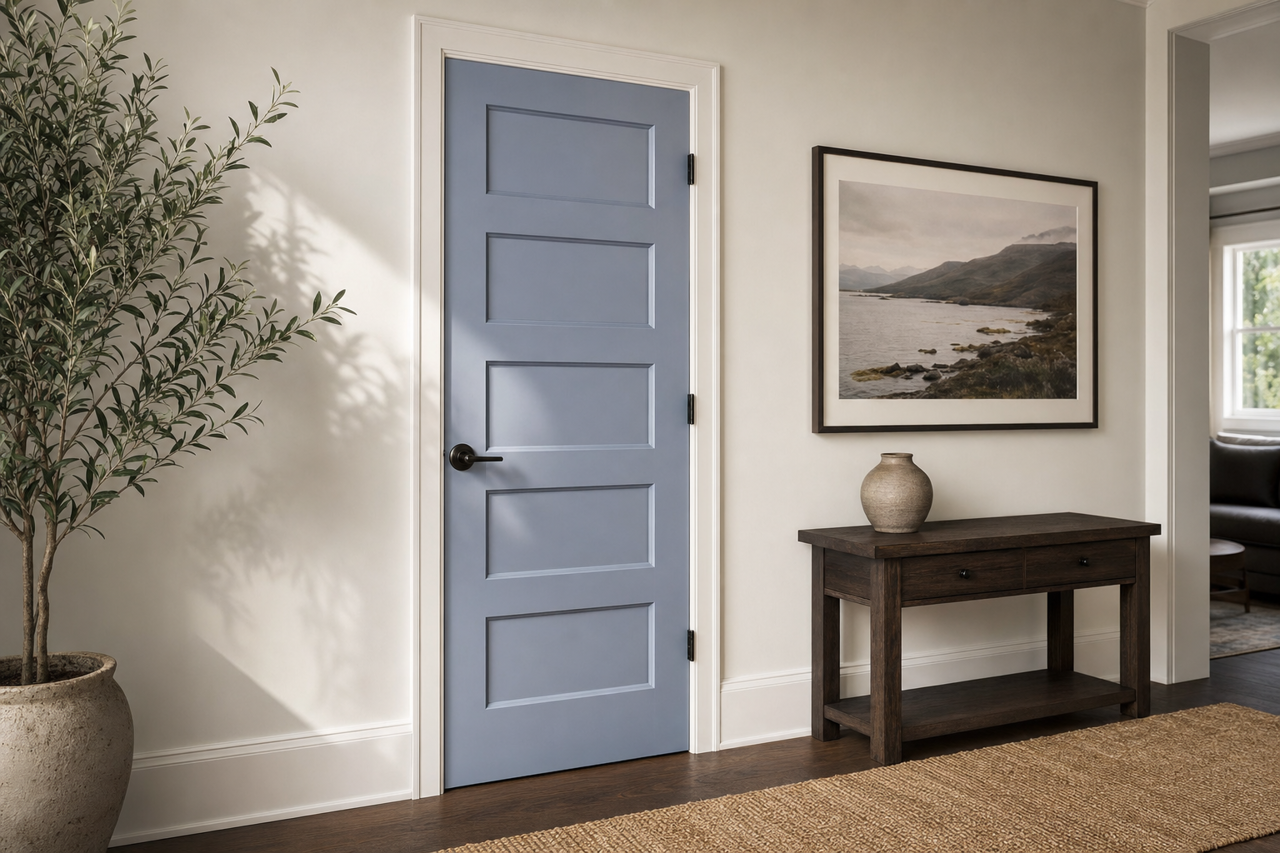 Merlin by Valspar on interior-doors