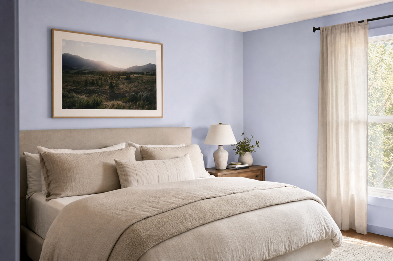 Lavender Escape by Valspar on interiors