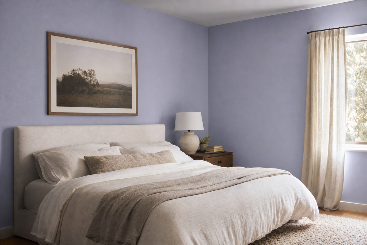 Purple Freedom by Valspar on interiors