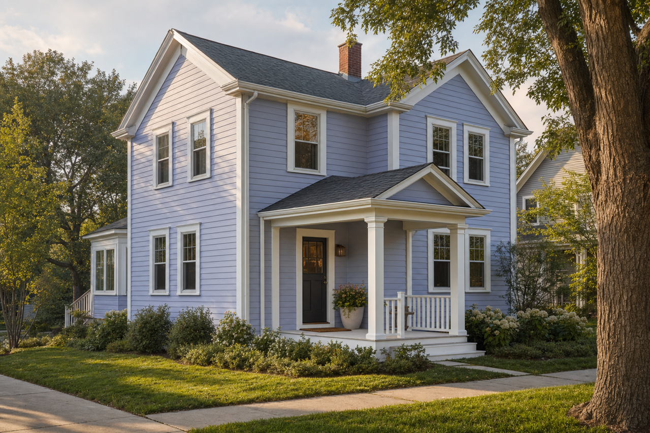 Sweet Violet by Valspar on exterior