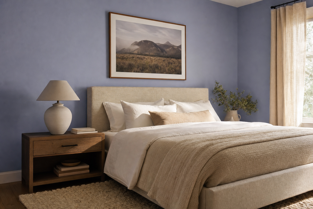 Sweet Violet by Valspar on interiors