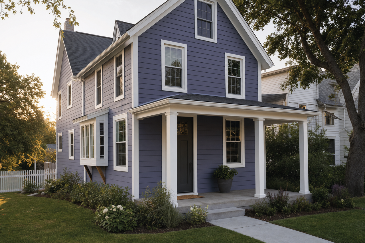 Karmic Grape by Valspar on exterior