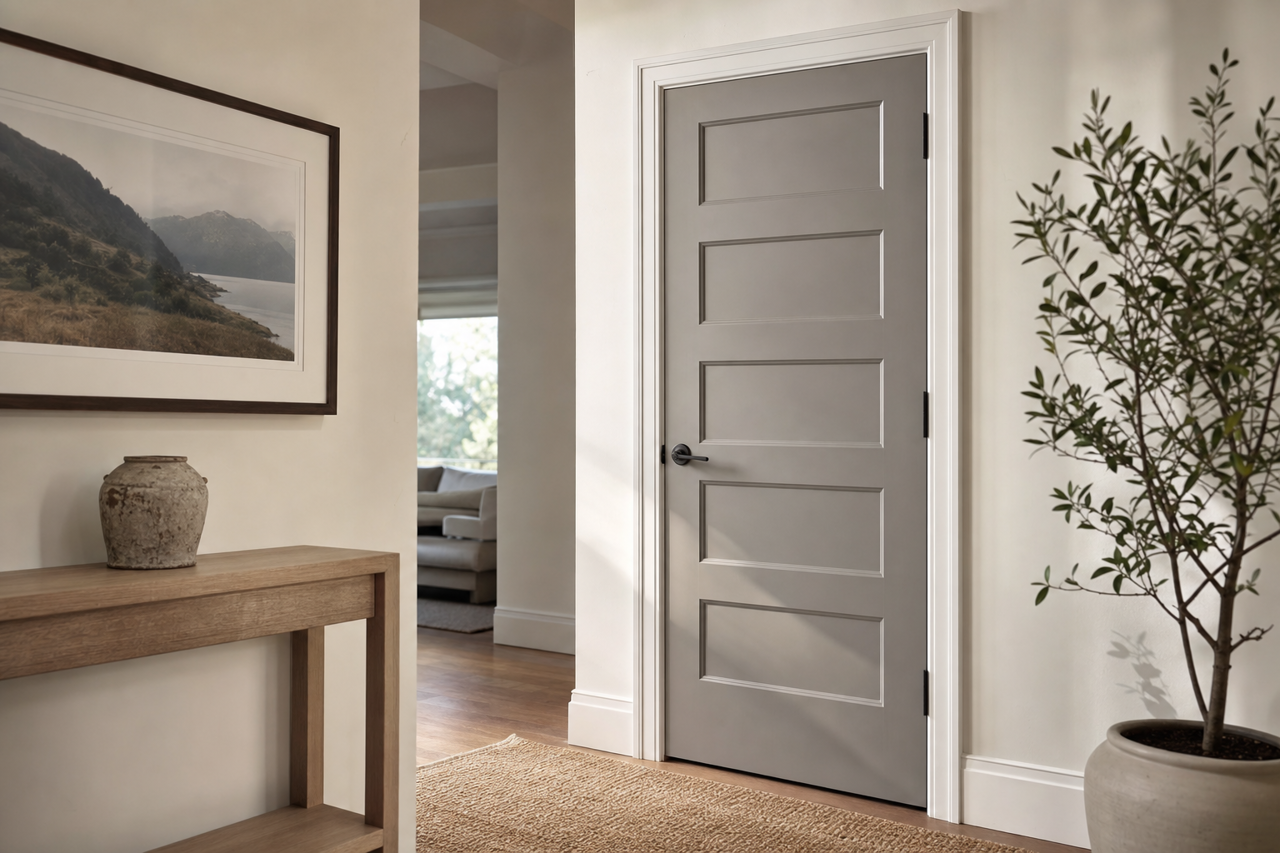 Rugged Suede by Valspar on interior-doors