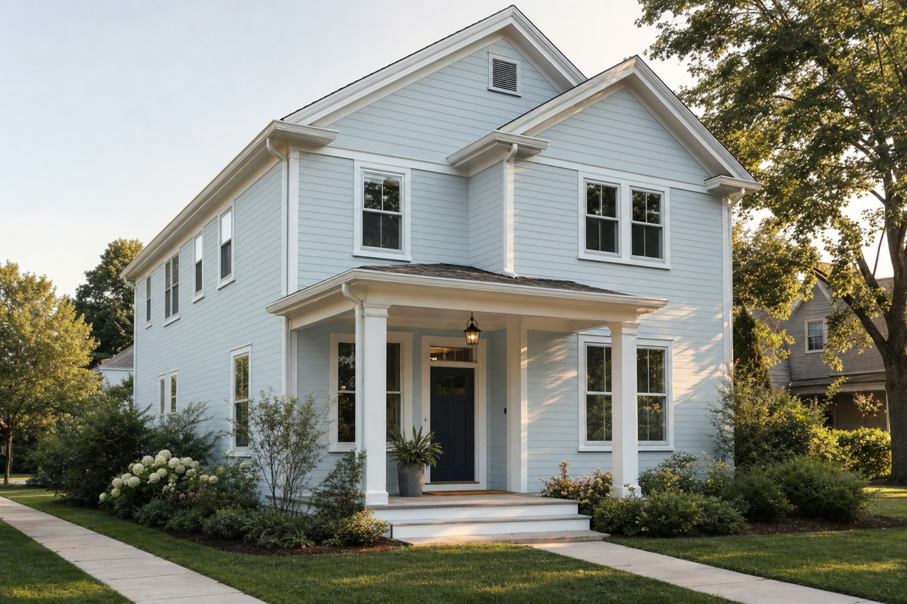 Wisteria Snow by Valspar on exterior