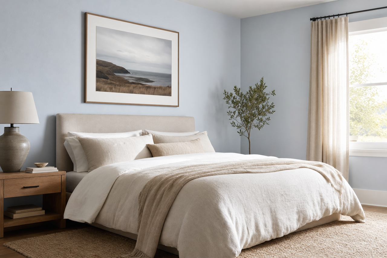Orchid Ash by Valspar on interiors