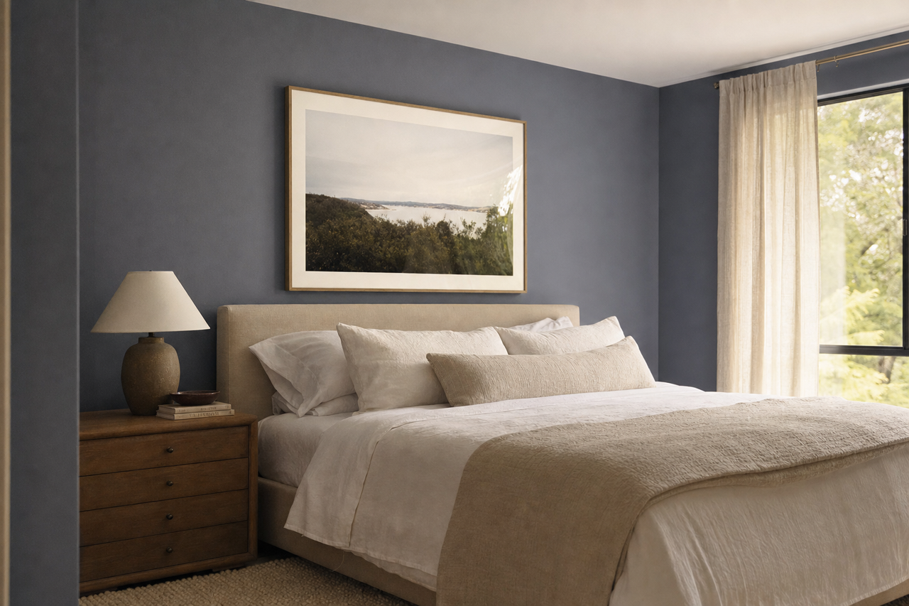 Dark Night by Valspar on interiors