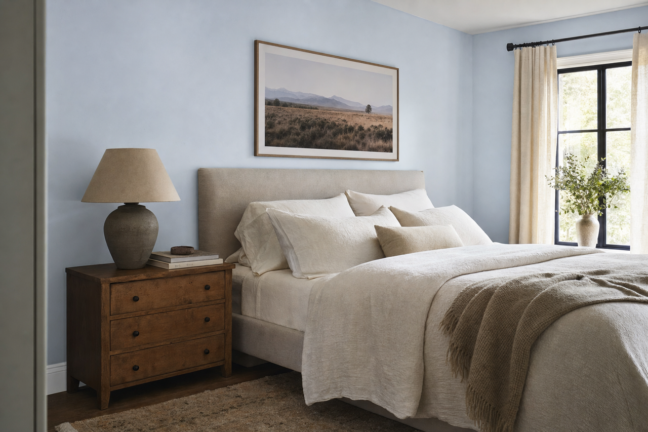 Prairie Sky by Valspar on interiors