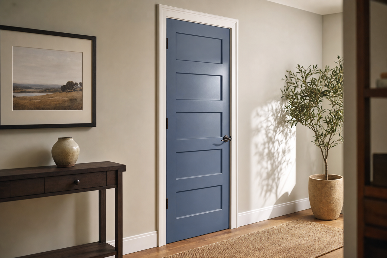 Waterloo by Valspar on interior-doors