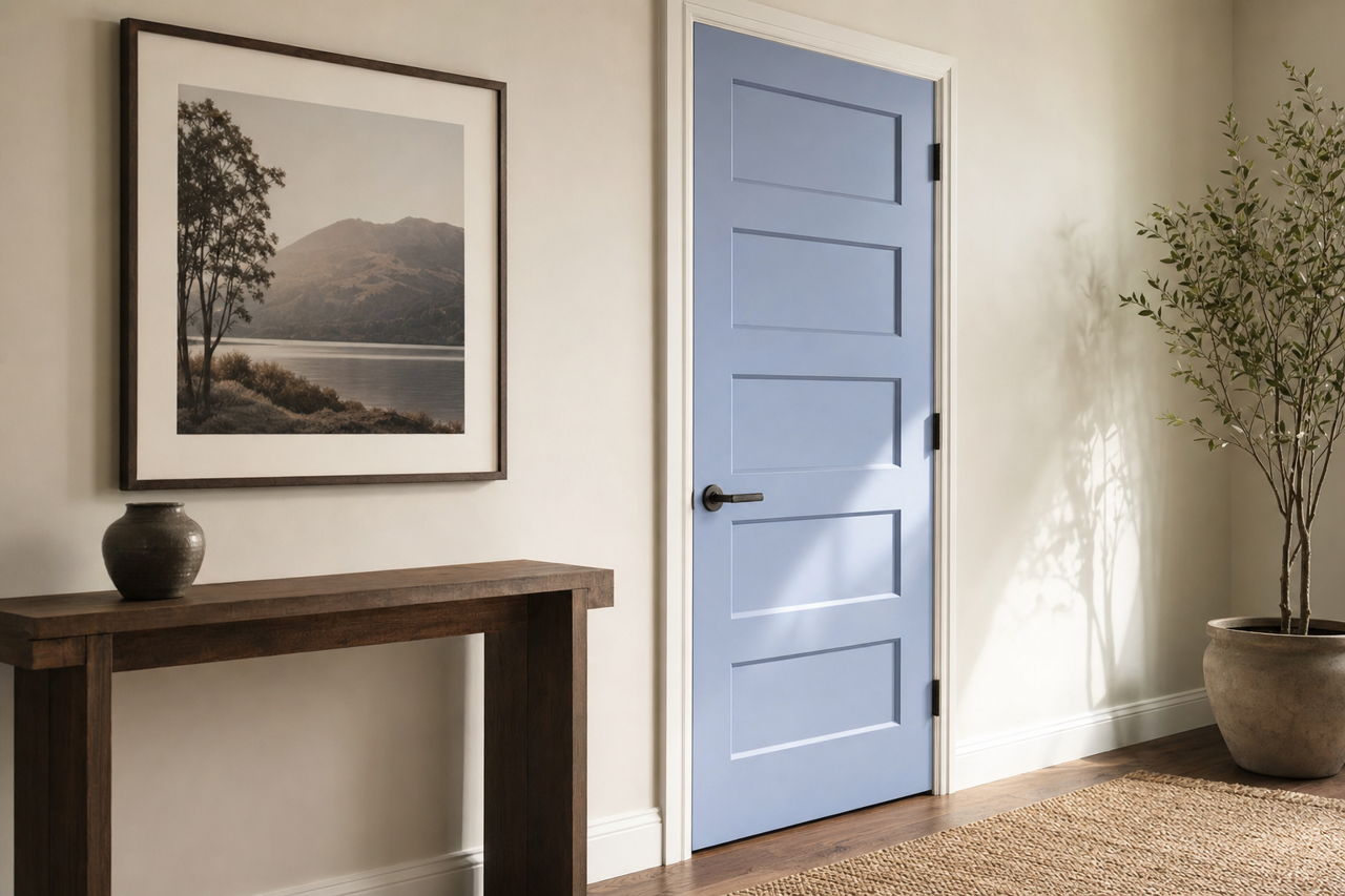 Heartsong by Valspar on interior-doors
