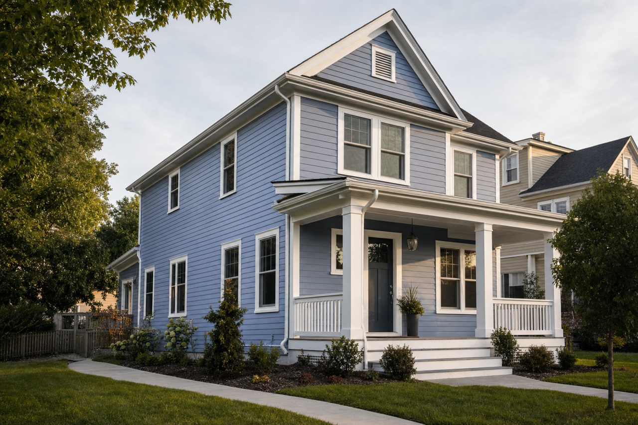 Enchanted Evening by Valspar on exterior